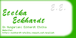 etelka eckhardt business card